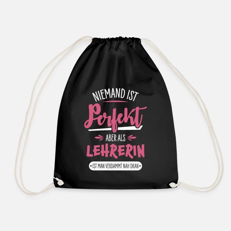 Lehrerin - Turnbeutel - Schwarz