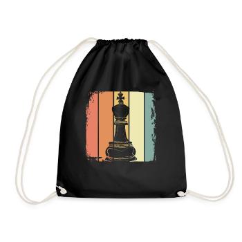 Chess - Drawstring Bag - black - Front
