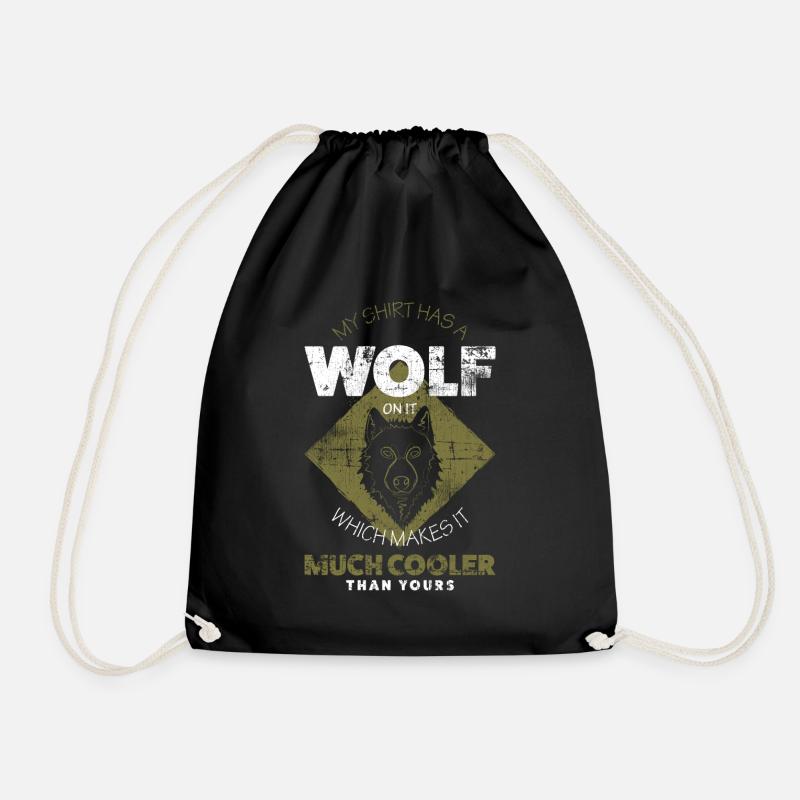 Wolf - Turnbeutel - Schwarz