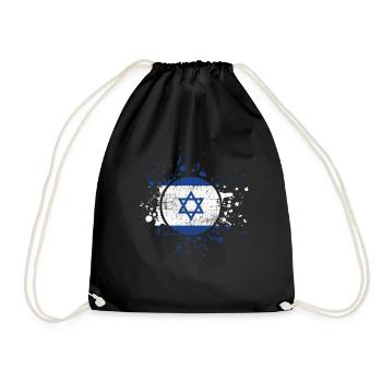 Israel - Drawstring Bag - black - Front