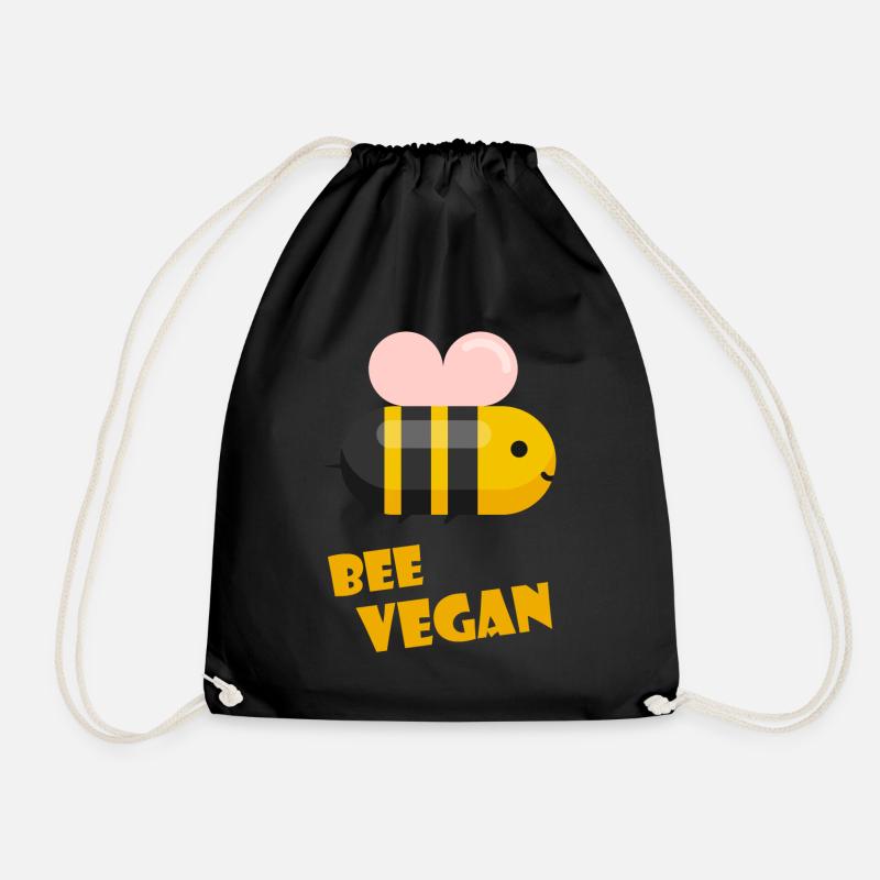 Vegan - Turnbeutel - Schwarz