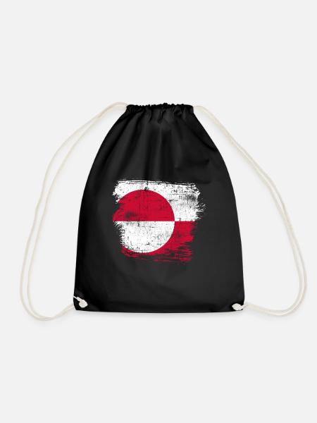 Grönland Flagge - Sportstaske - sort