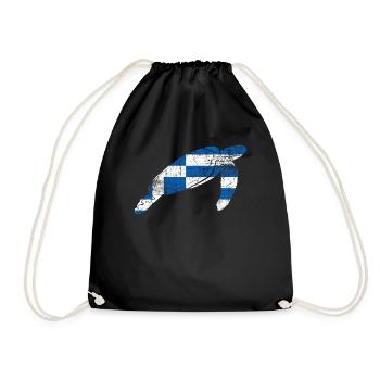 Greece - Drawstring Bag - black - Front