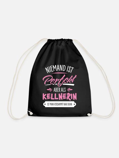 Kellnerin - Turnbeutel - Schwarz