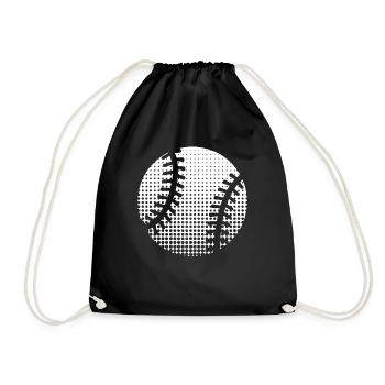 Baseball - Drawstring Bag - black - Front