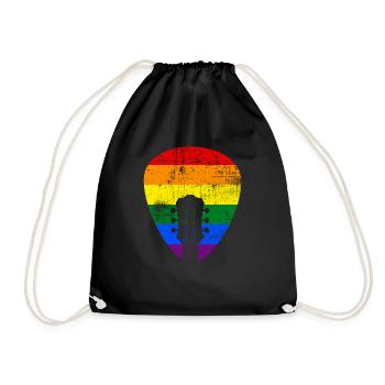 Guitare LGBT - Sac de sport léger - noir - Devant