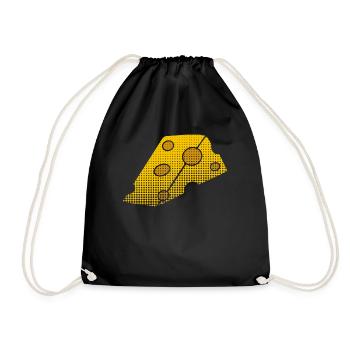 Cheese - Drawstring Bag - black - Front