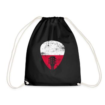 Poland Guitar - Drawstring Bag - black - Front