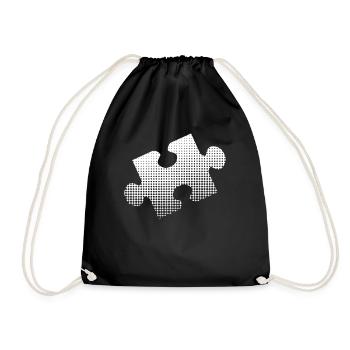 Puzzles - Drawstring Bag - black - Front