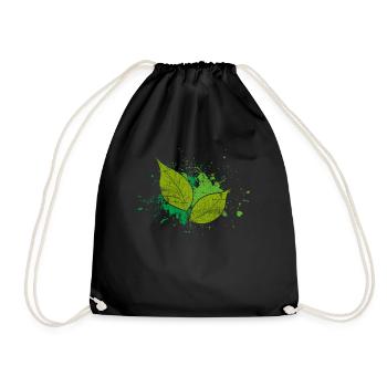Feuille Nature - Sac de sport léger - noir - Devant