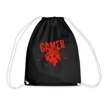 Gamer - Turnbeutel - Schwarz - Vorne