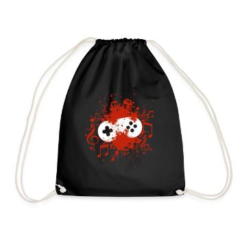 Gaming Music - Drawstring Bag - black - Front