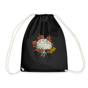 Tree - Drawstring Bag - black - Front