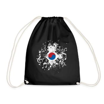 Corée du Sud Musique Corée - Sac de sport léger - noir - Devant