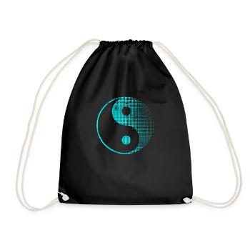 Yin Yang - Turnbeutel - Schwarz - Vorne