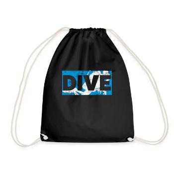 Diver - Drawstring Bag - black - Front