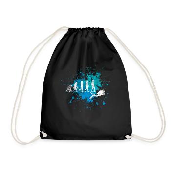 Diver - Drawstring Bag - black - Front