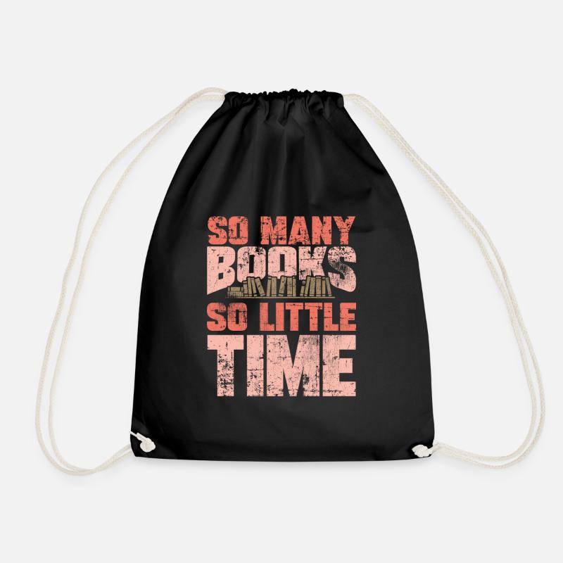 Read - Drawstring Bag - black