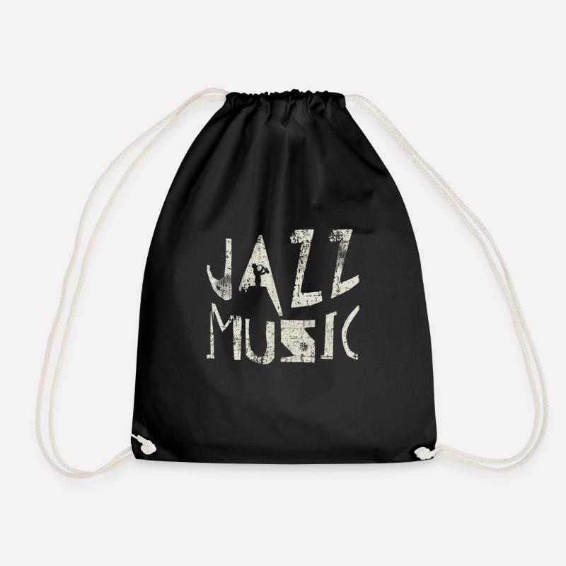 Jazz Musik - Turnbeutel - Schwarz
