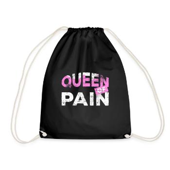 physiotherapist - Drawstring Bag - black - Front