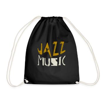 Musique jazz - Sac de sport léger - noir - Devant