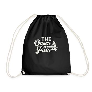 physiotherapist - Drawstring Bag - black - Front