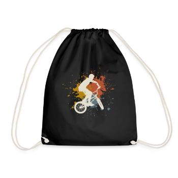 BMX retro - Turnbeutel - Schwarz - Vorne
