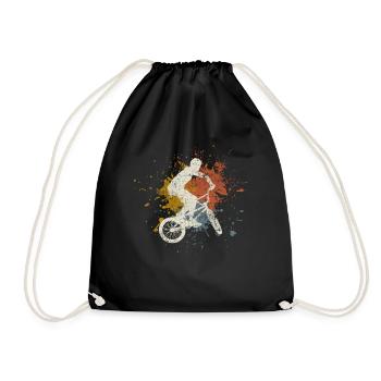 BMX retro - Turnbeutel - Schwarz - Vorne
