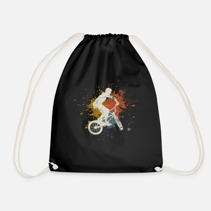 BMX retro - Turnbeutel - Schwarz