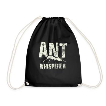 Ants Whispers - Drawstring Bag - black - Front