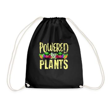 Vegan Sports - Drawstring Bag - black - Front