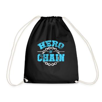 bicycle - Drawstring Bag - black - Front