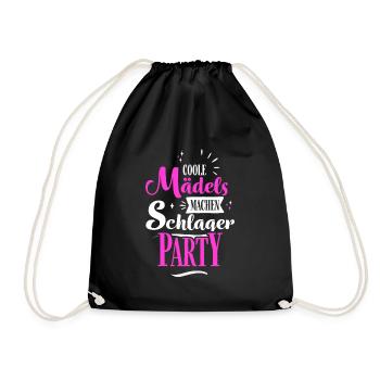 Schlager girls - Drawstring Bag - black - Front