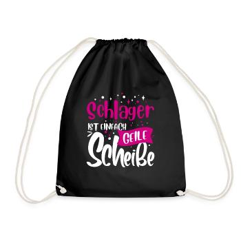 Schlager concert - Drawstring Bag - black - Front