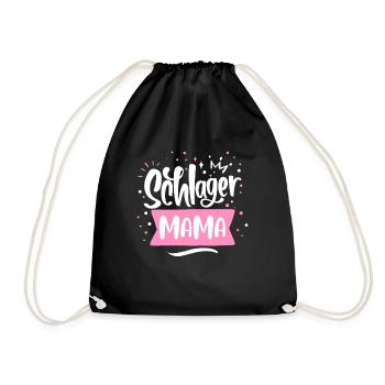 Schlager Mama - Drawstring Bag - black - Front