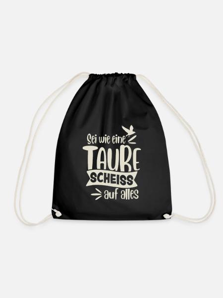 Taube - Turnbeutel - Schwarz