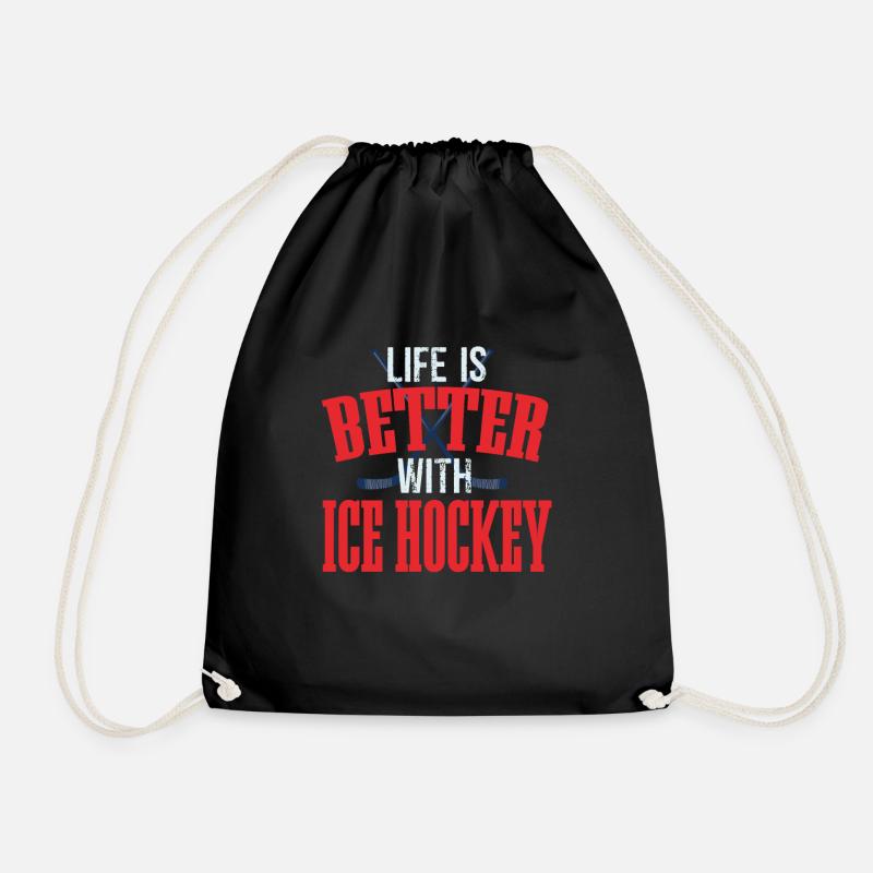 Eishockey - Turnbeutel - Schwarz