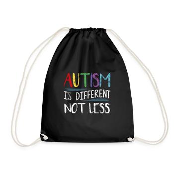 Autisme autistique - Sac de sport léger - noir - Devant