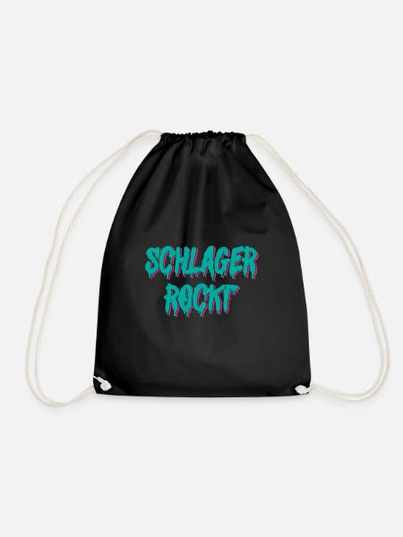 Schlager - Turnbeutel - Schwarz