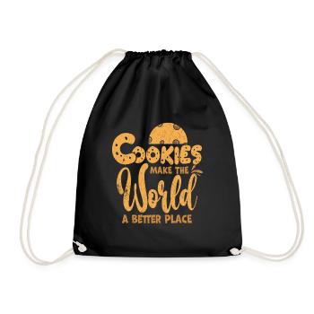 gâteau - Sac de sport léger - noir - Devant