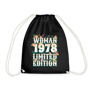 Anniversaire Femme Née En 1978 Femme 45 Ans - Sac de sport léger - noir - Devant