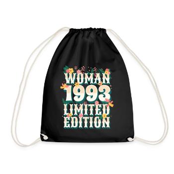 Anniversaire Femme Née En 1993 Femme 30 Ans - Sac de sport léger - noir - Devant