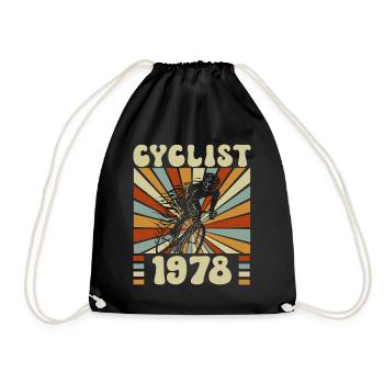 Fête Cycliste Né En 1978 45 Ans Anniversaire - Sac de sport léger - noir - Devant