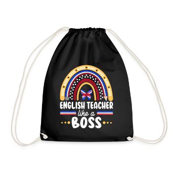 Humour Prof d'Anglais Comme Boss Enseignant - Sac de sport léger - noir - Devant
