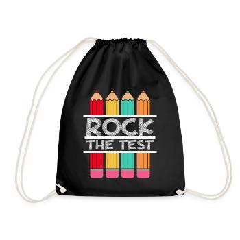 Rock The Test Student Teacher Exam - Turnbeutel - Schwarz - Vorne