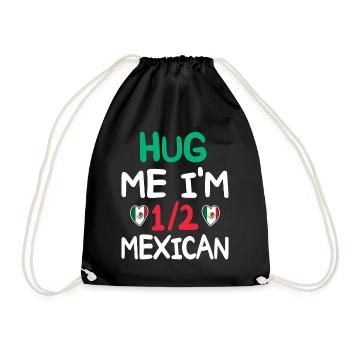 Humour Mexicain Je Suis À Moitié Mexicain - Sac de sport léger - noir - Devant
