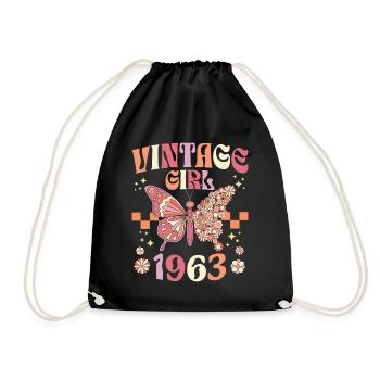 Fête Anniversaire Femme 1963 60 Ans Anniversaire - Sac de sport léger - noir - Devant