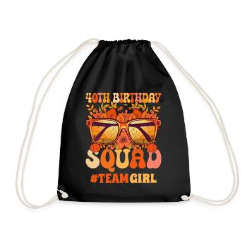 Anniversaire Femme 40 Ans Groupe Célébrer 40 Ans - Sac de sport léger - noir - Devant