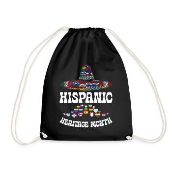 Sombrero Hispanic Heritage Month Land - Turnbeutel - Schwarz - Vorne