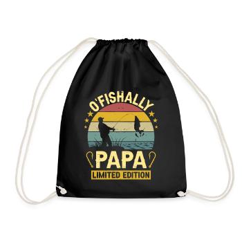 Limited Edition Ofishally Fisherman Dad Future Dad - Drawstring Bag - black - Front